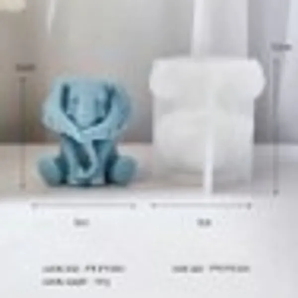 Molde de vela elefante no escuchar
