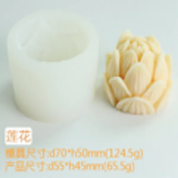 Molde de vela rosas suave C