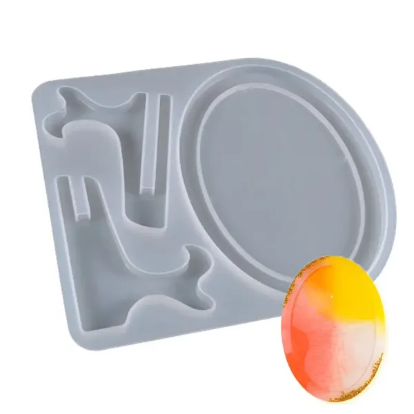 Molde silicon portaretrato ovalado