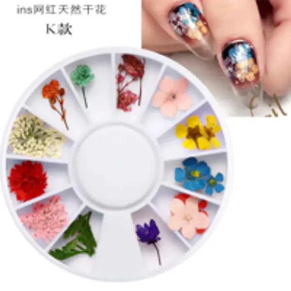 Caja de Flores secas redonda A