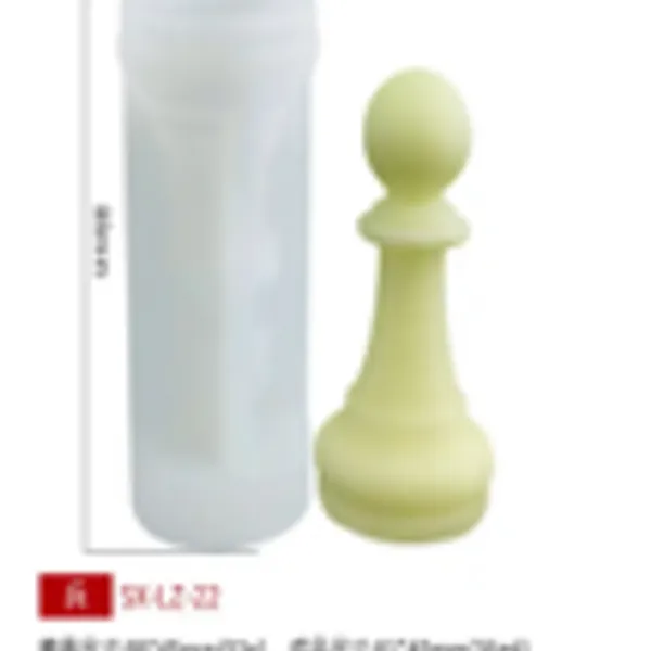 Molde de vela ajedrez peon