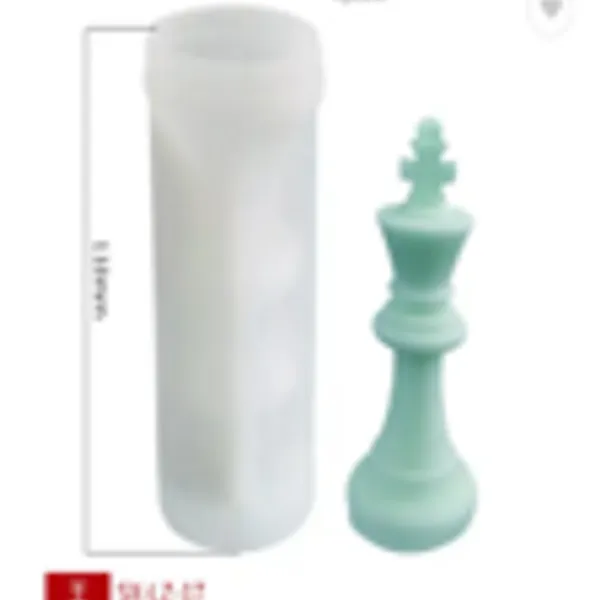 Molde de vela ajedrez rey