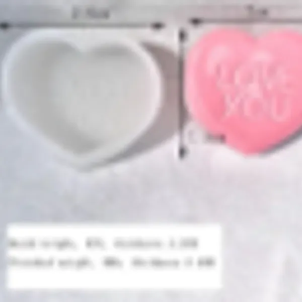 Molde vela corazon LOVE YOU