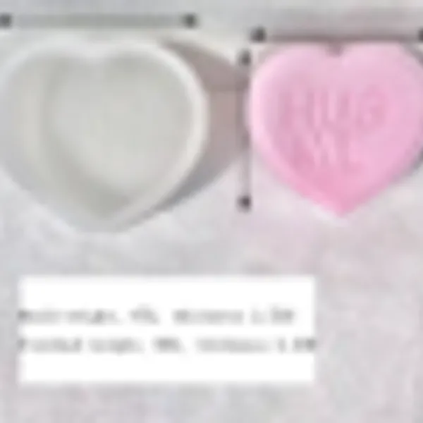 Molde vela corazon HUG ME