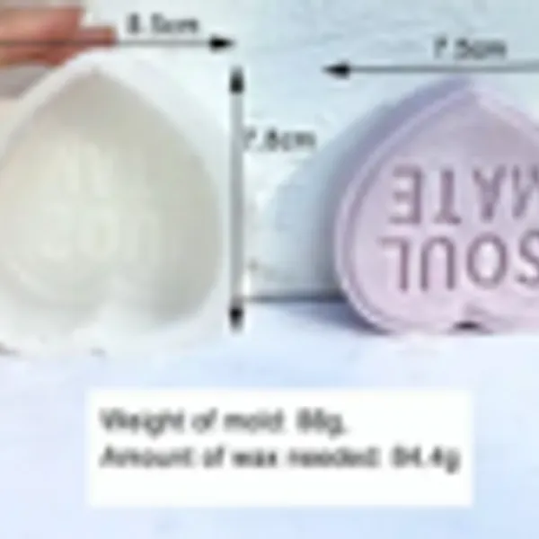 Molde vela corazon SOUL MATE