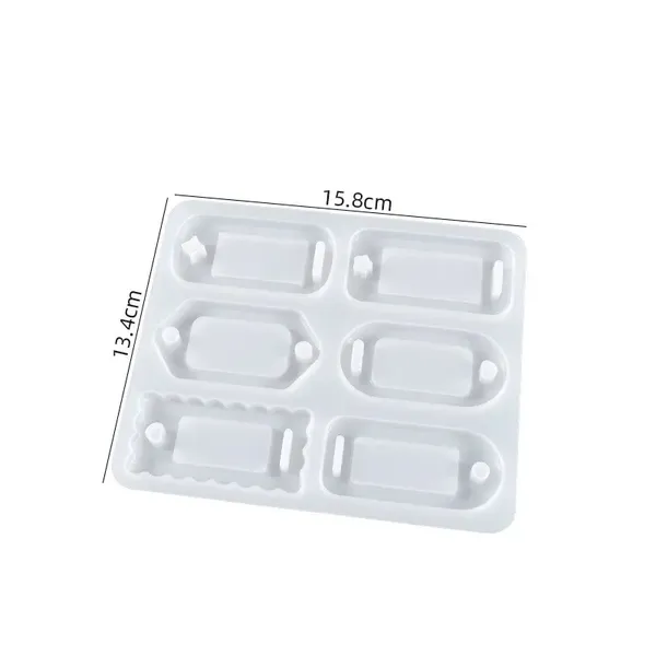 Molde de resina llaveros placas