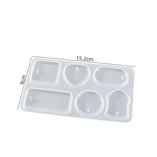 Molde de resina llaveros 6 formas