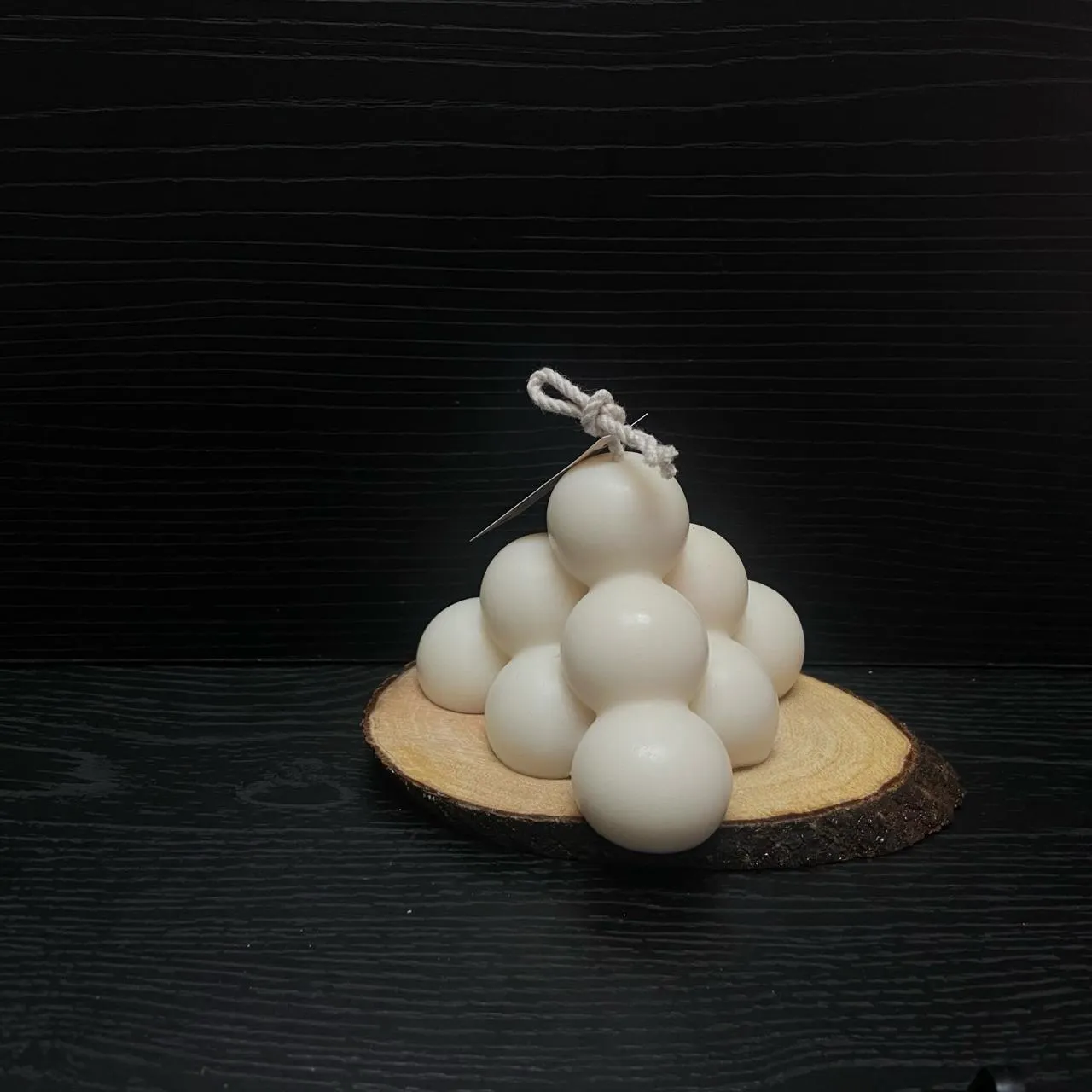 Molde de vela piramide 6 bolas