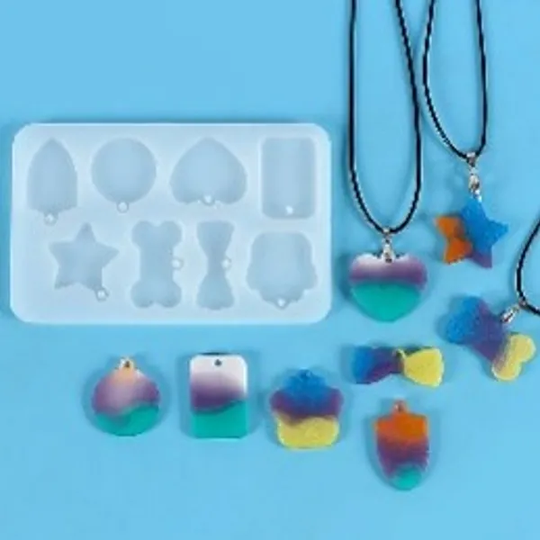 Molde para colgantes 8 moldelos