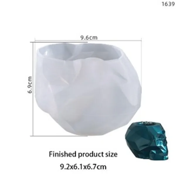 Molde de maceta calavera 746