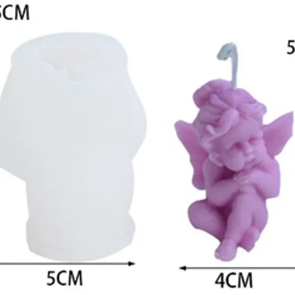 Molde vela angelita religioso 761