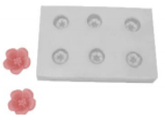 Molde 6 flores pequeñas