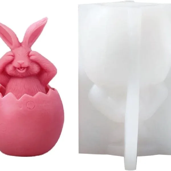 Moldes de velas con forma de conejo no ver