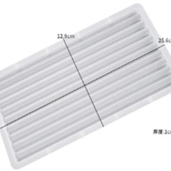 Moldede posavasos de yeso curvo ondulado 7