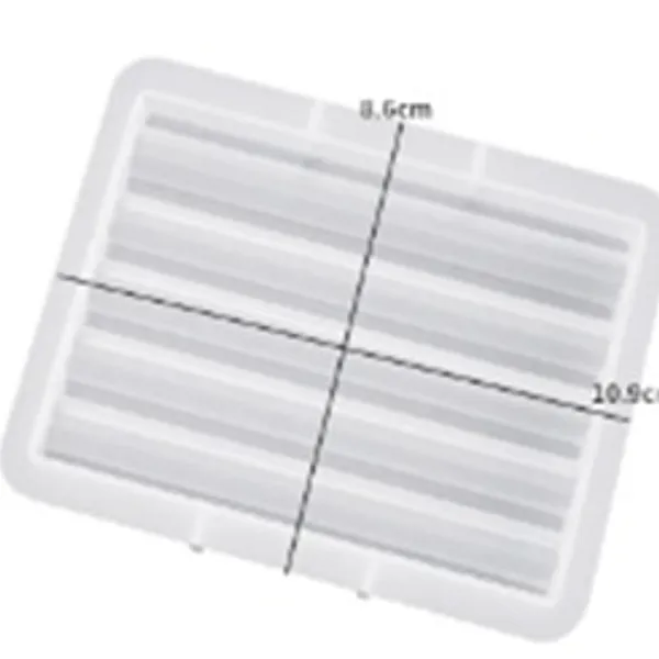 Moldede posavasos de yeso curvo ondulado 10