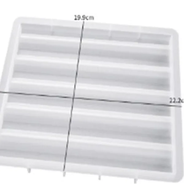 Moldede posavasos de yeso curvo ondulado 13