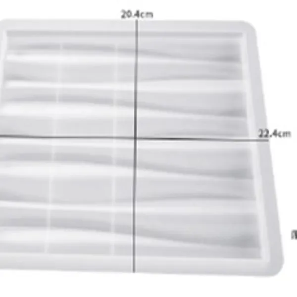 Moldede posavasos de yeso curvo ondulado 15