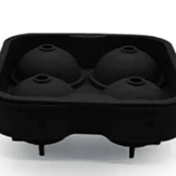 Molde en forma de 4 cavidades para hacer hielo.