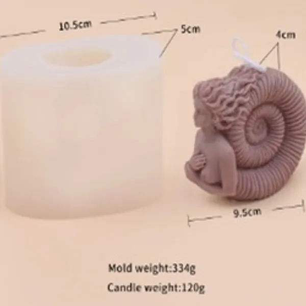 Molde para vela cuerpo de Medusa