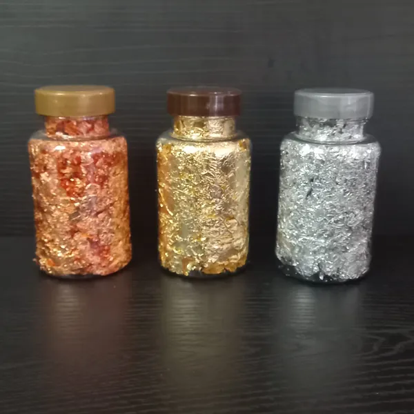 Frasco de papel oro grande 5,00 usd