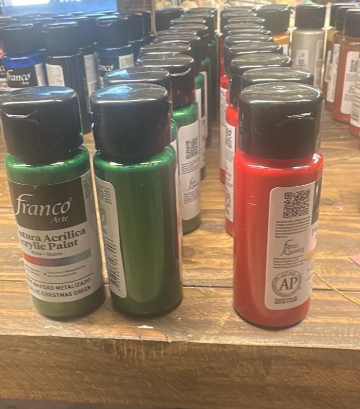 Pintura metálica para velas