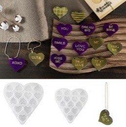 2 piezas colgante de amor