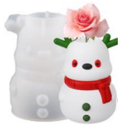 Adornos navideños candelabro muñeco de nieve13