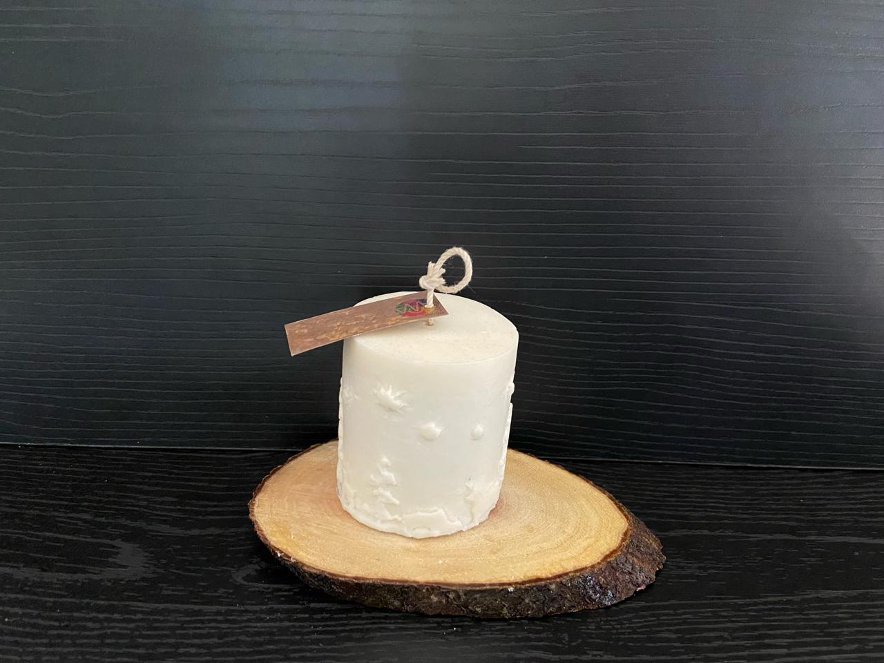 VELA CILINDRICA ADORNOS NAVIDENOS 182