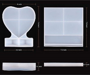 Moldes de resina para marco de fotos cuadrado