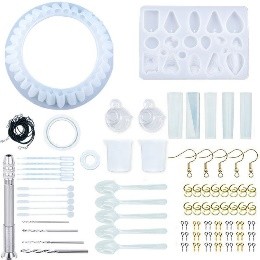 Juego de silicona, pulsera, gemas