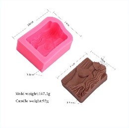 Molde sirena cabeza arriba