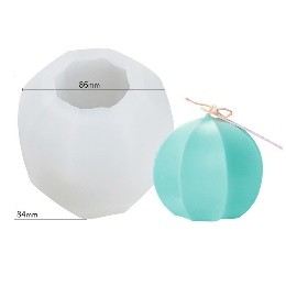 Molde de vela redondo 8 lados