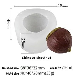 Molde vela media nuez