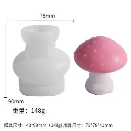 Molde vela hongo pequeño grueso