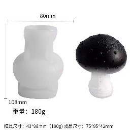 Molde vela hongo grande grueso