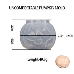 Molde  calabaza Halloween enojado