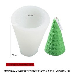 Molde arbol de navidad cono llano