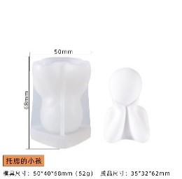 Molde vela mano derecha quijada