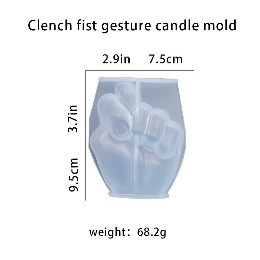 Molde de silicona mano empuñada