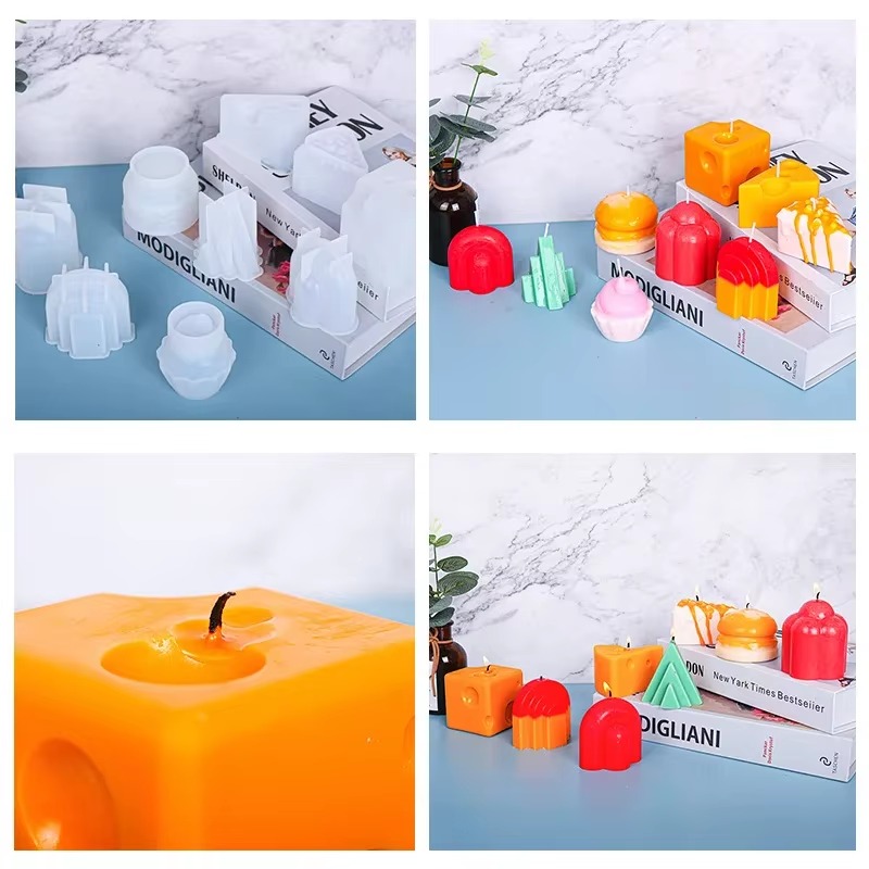 Molde vela rodaja de queso bolitas