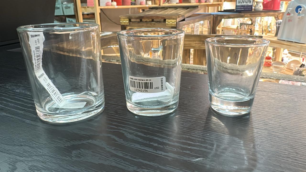 Vaso vela mediano 95 ml