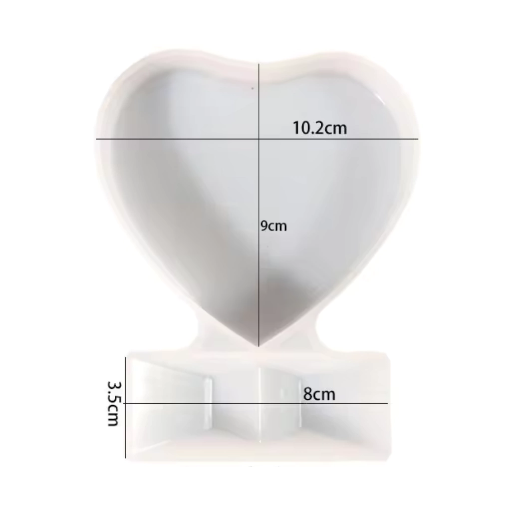 Molde de silicona portaretratos corazon pequeño