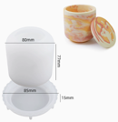 Molde de envase con tapa