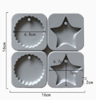 Molde de colgante aromatico con cera 6