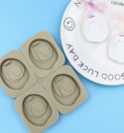 Molde de colgante aromatico con cera 11