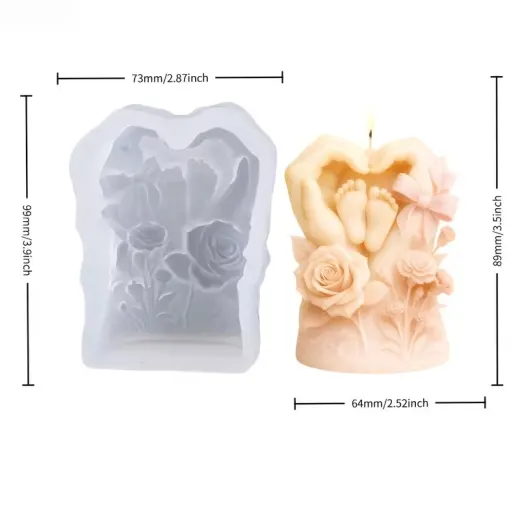 MOLDE CORAZON PIECITO DE BEBE