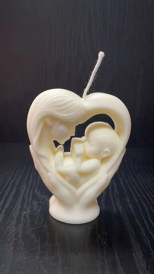 VELA CORAZON MADRE E HIJO