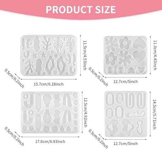 4 Moldes de aretes miniatura 3