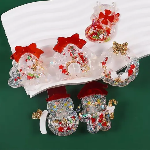 6 piezas en forma de Navidad miniatura 3