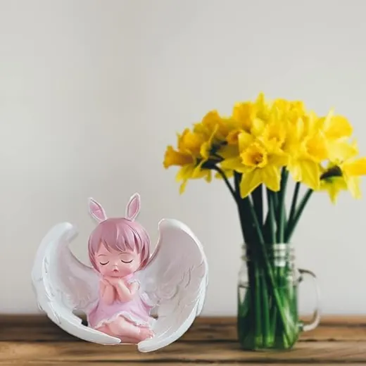 Molde vela con alas de ángel miniatura 3